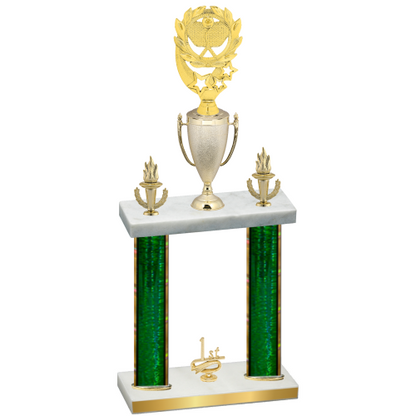 Double Green Glacier First Place Pickleball Trophy