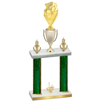 Double Green Glacier First Place Pickleball Trophy