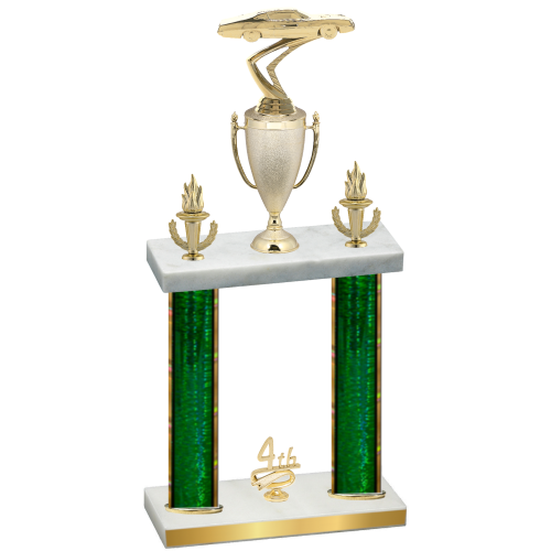 Double Green Glacier Fourth Place Cars Trophy