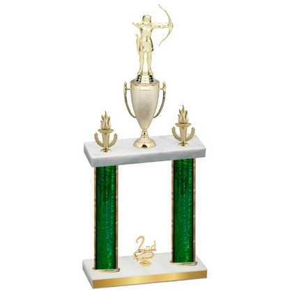 Double Green Glacier Second Place Archery Trophy
