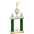 Double Green Glacier Third Place Archery Trophy