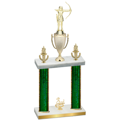 Double Green Glacier Third Place Archery Trophy