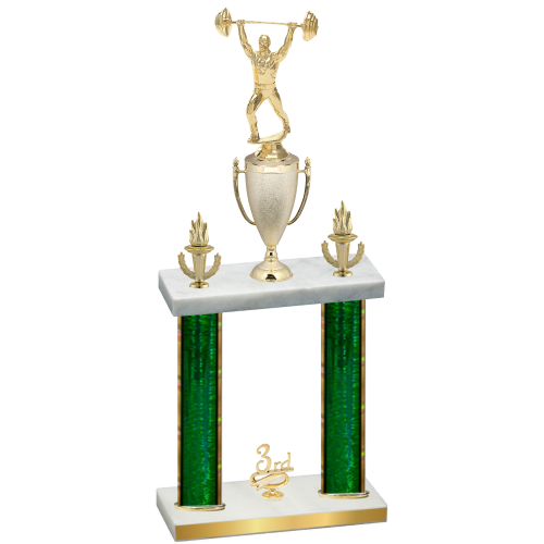 Double Green Glacier Third Place Weights Trophy