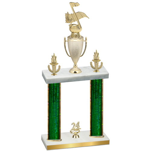 Double Green Glacier Year Music Trophy
