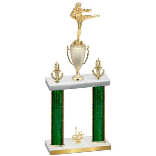 Double Green Glacier First Place Karate Trophy