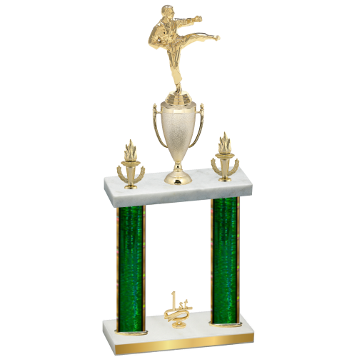 Double Green Glacier First Place Karate Trophy