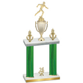 Double Green Carbon Fiber Year Running Trophy