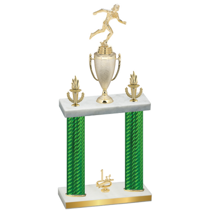 Double Green Carbon Fiber First Place Running Trophy