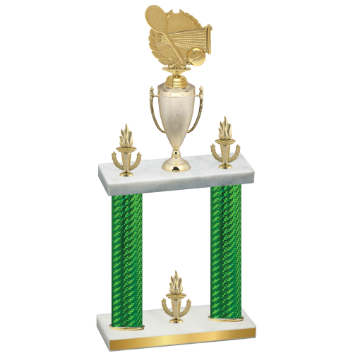 Double Green Carbon Fiber Victory Tennis Trophy