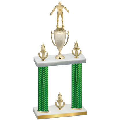 Double Green Carbon Fiber Victory Wrestling Trophy