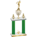 Double Green Carbon Fiber First Place Tennis Trophy