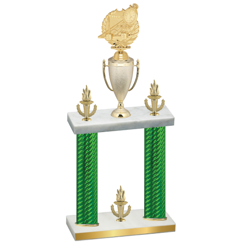Double Green Carbon Fiber Victory Swimming Trophy