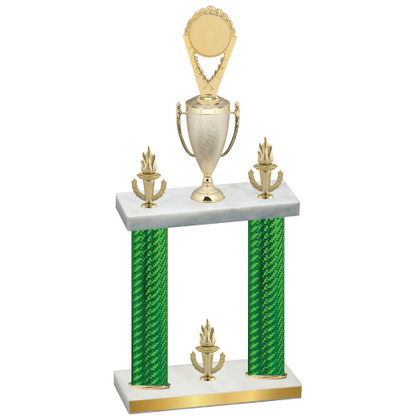 Double Green Carbon Fiber Victory Insert Trophy