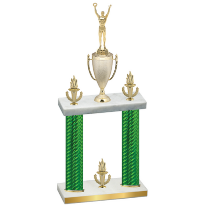 Double Green Carbon Fiber Victory Victory Trophy