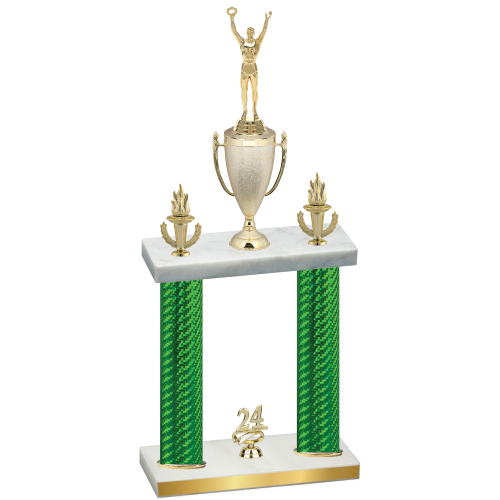 Double Green Carbon Fiber Year Victory Trophy