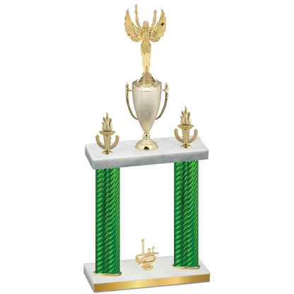 Double Green Carbon Fiber First Place Victory Trophy