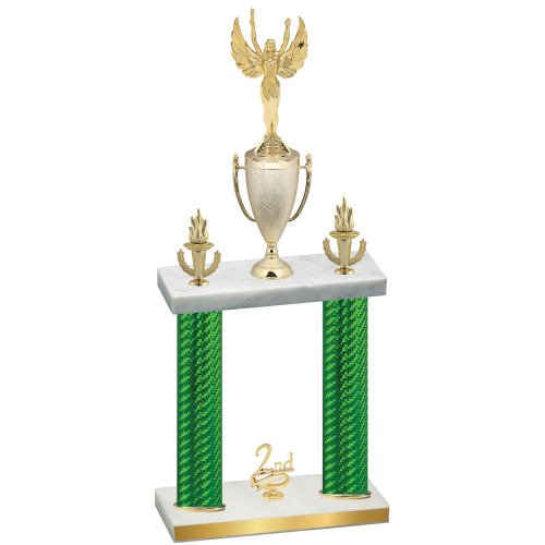 Double Green Carbon Fiber Second Place Victory Trophy