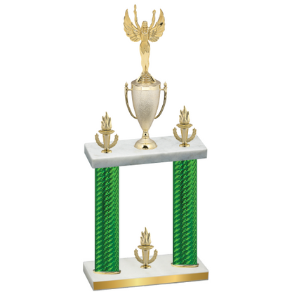 Double Green Carbon Fiber Victory Victory Trophy
