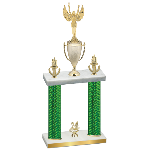 Double Green Carbon Fiber Year Victory Trophy