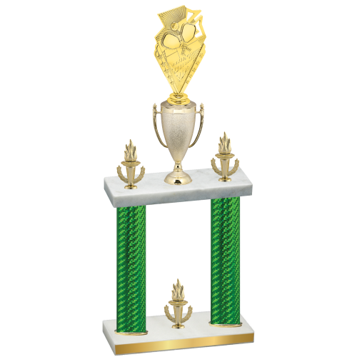 Double Green Carbon Fiber Victory Pickleball Trophy