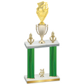 Double Green Carbon Fiber Year Pickleball Trophy