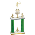 Double Green Carbon Fiber Victory Archery Trophy