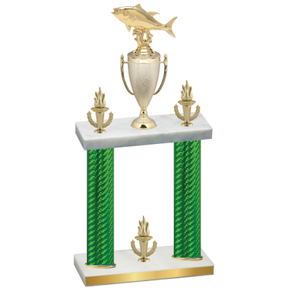 Double Green Carbon Fiber Victory Fishing Trophy