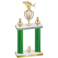Double Green Carbon Fiber Year Fishing Trophy