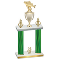 Double Green Carbon Fiber Year Fishing Trophy