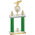 Double Green Carbon Fiber Year Fishing Trophy