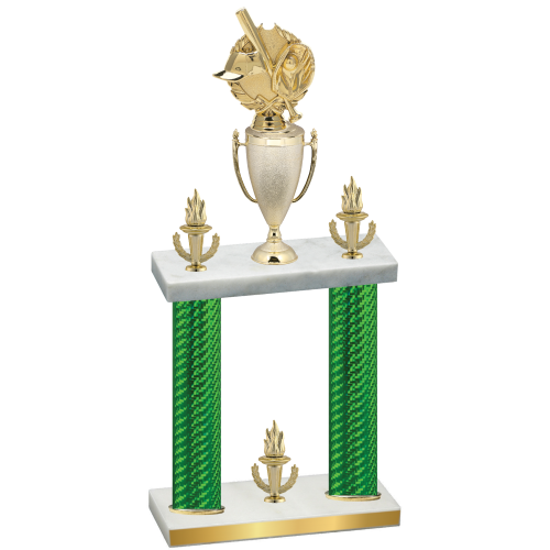 Double Green Carbon Fiber Victory Baseball Trophy