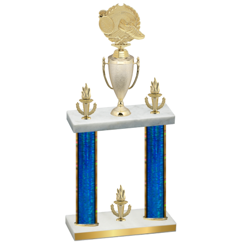 Double Blue Glacier Victory Running Trophy