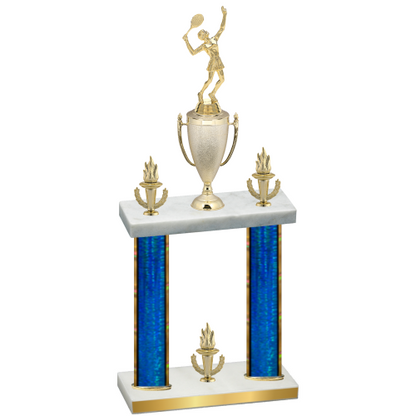Double Blue Glacier Victory Tennis Trophy