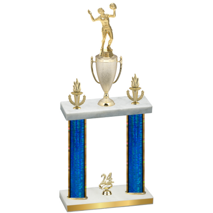 Double Blue Glacier Year Volleyball Trophy