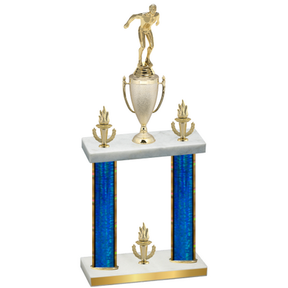 Double Blue Glacier Victory Swimming Trophy