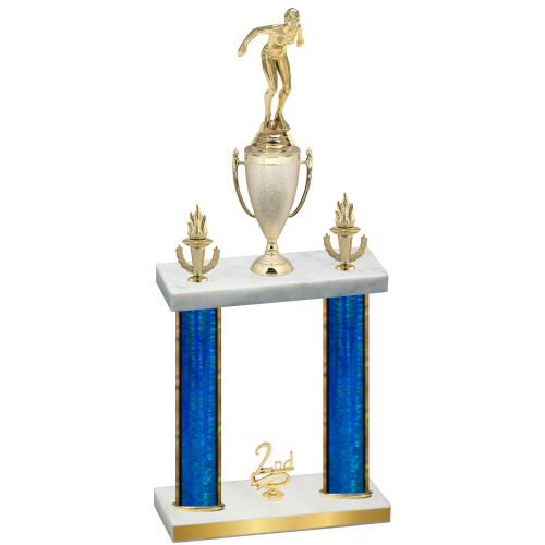 Double Blue Glacier Second Place Tennis Trophy