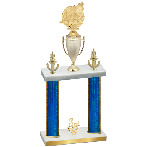 Double Blue Glacier Third Place Swimming Trophy