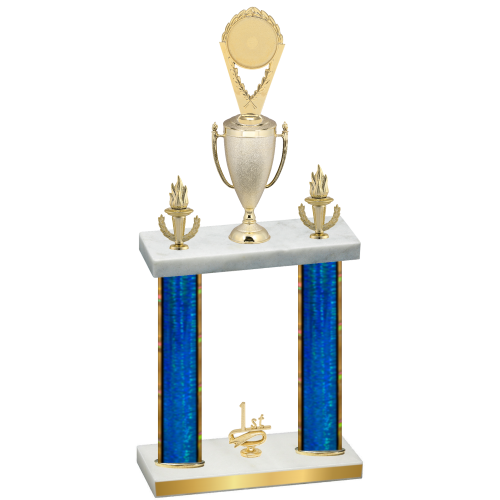 Double Blue Glacier First Place Insert Trophy
