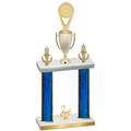 Double Blue Glacier Second Place Insert Trophy