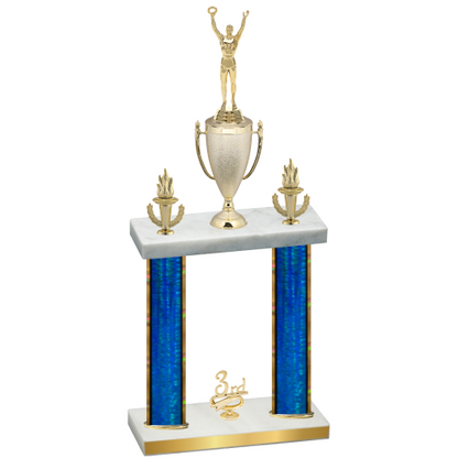Double Blue Glacier Third Place Victory Trophy
