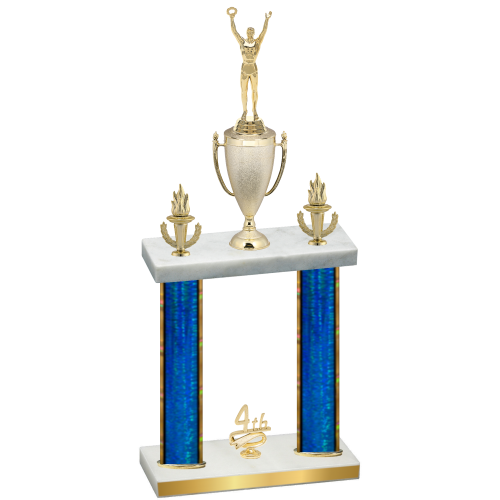 Double Blue Glacier Fourth Place Victory Trophy