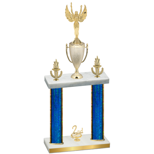 Double Blue Glacier Second Place Victory Trophy