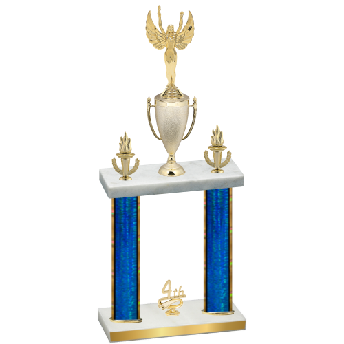Double Blue Glacier Fourth Place Victory Trophy
