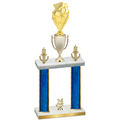 Double Blue Glacier Year Pickleball Trophy
