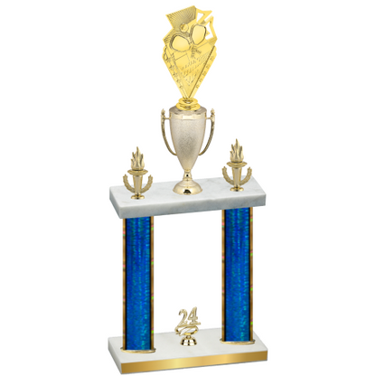 Double Blue Glacier Year Pickleball Trophy