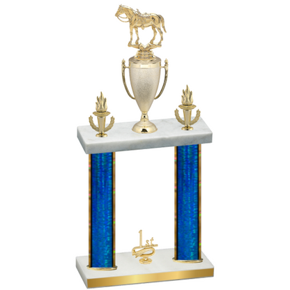 Double Blue Glacier First Place Horses Trophy