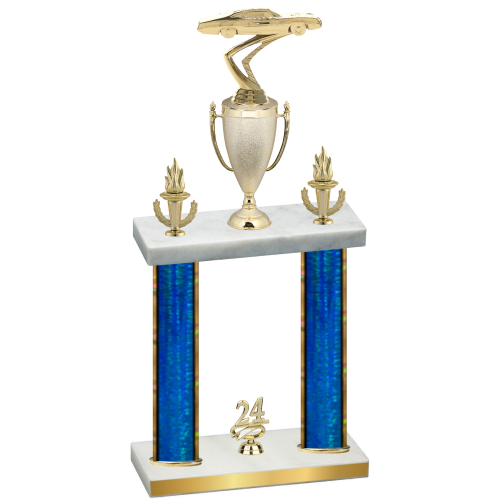 Double Blue Glacier Year Cars Trophy