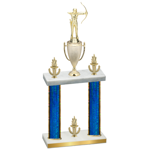 Double Blue Glacier Victory Archery Trophy