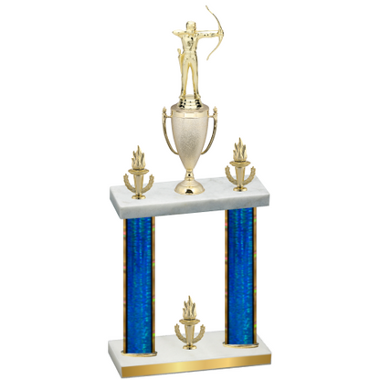 Double Blue Glacier Victory Archery Trophy