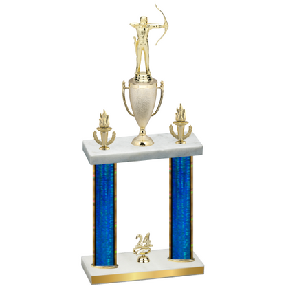 Double Blue Glacier Year Archery Trophy